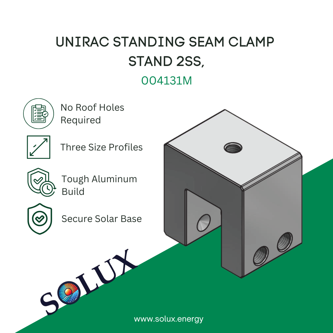 This is an image of Unirac Standing Seam Clamp Stand 2SS